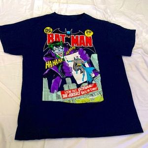 batman blackish blue tee shirt